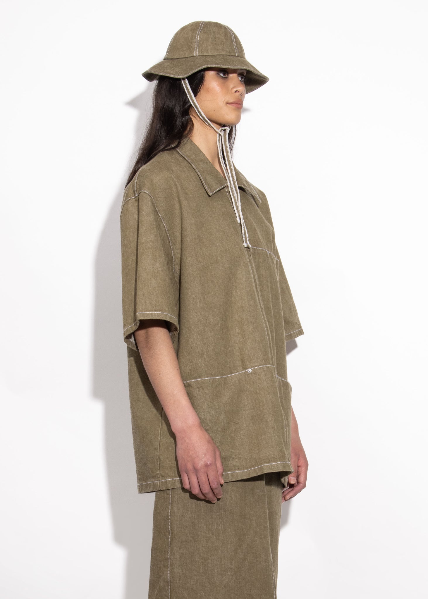 Flatliner Shacket - Khaki