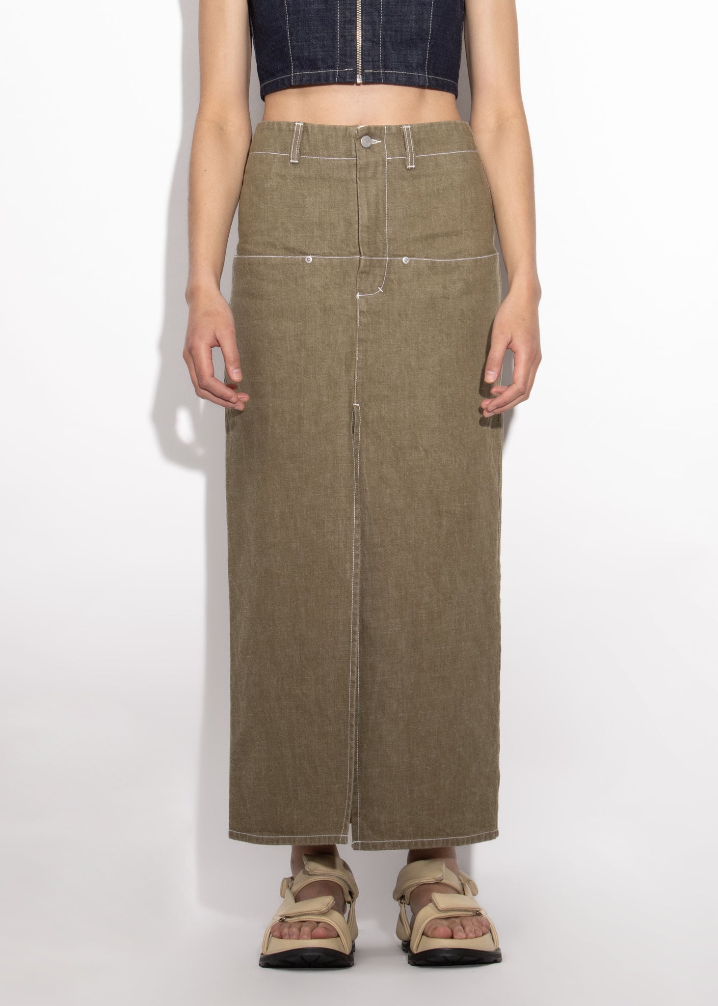 Flatliner Maxi Skirt - Khaki