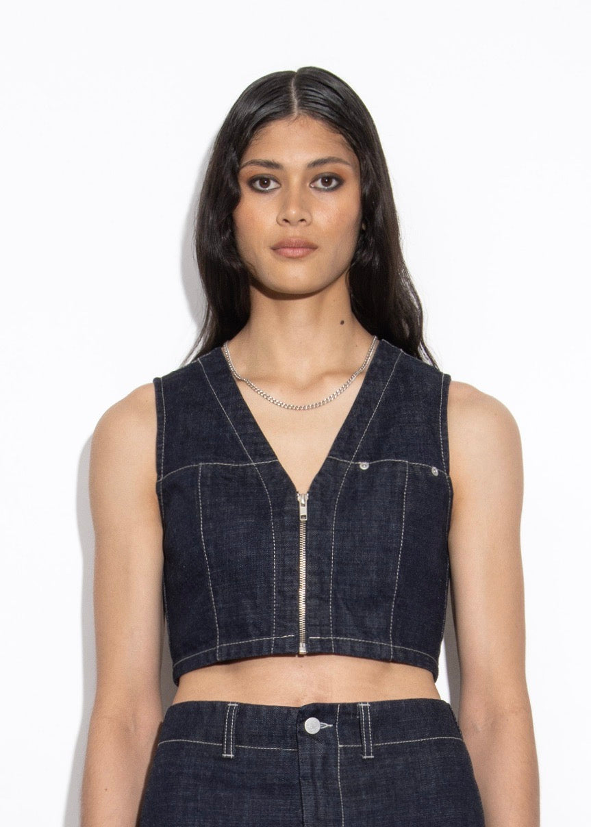 Flatliner Waistcoat - Indigo