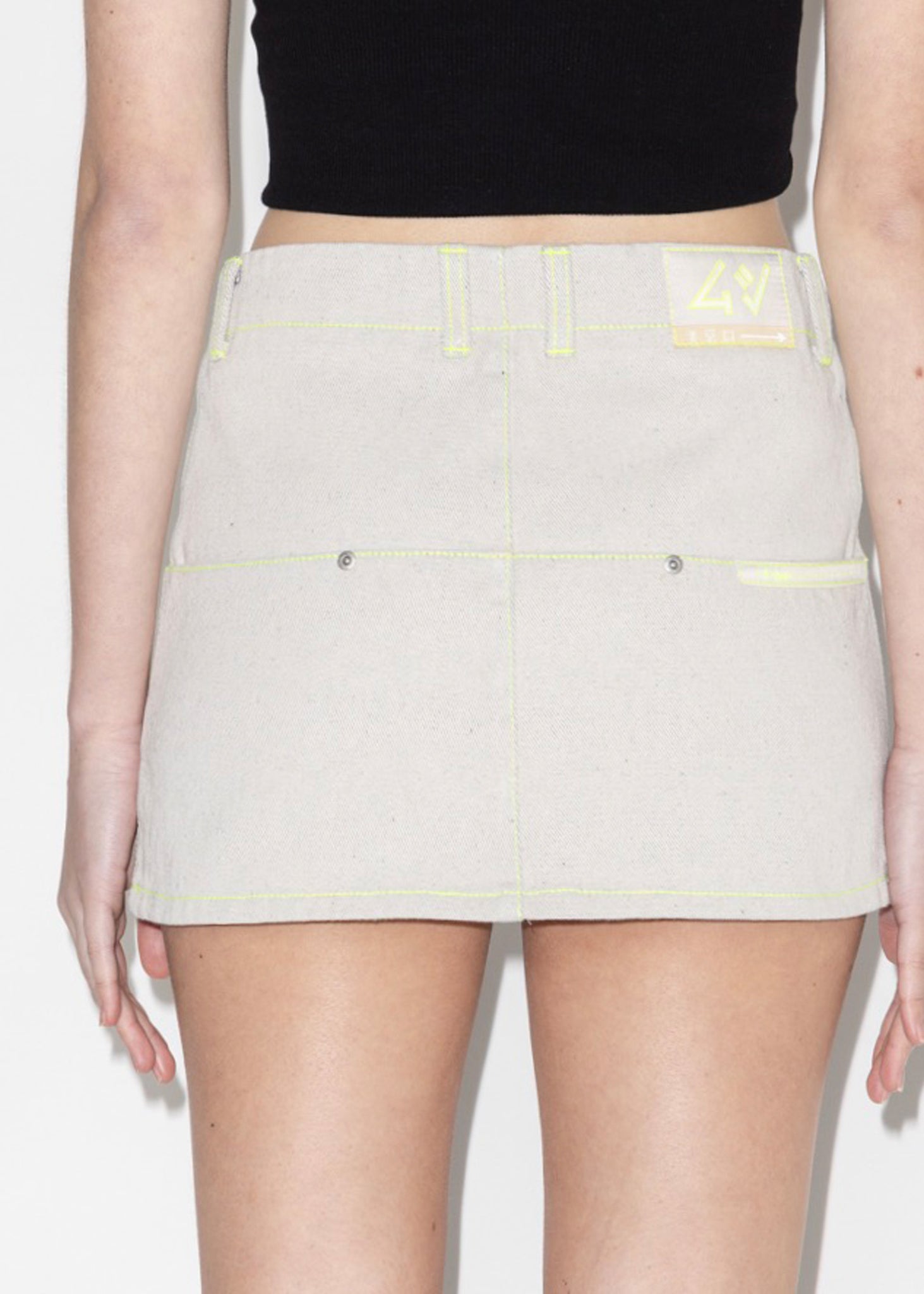 Flatliner Miniskirt - Chalk